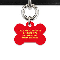 Bailey And Bone Pet Tag Flames Pet Tag