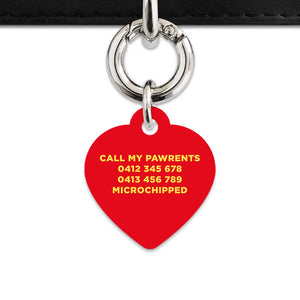 Bailey And Bone Pet Tag Flames Pet Tag