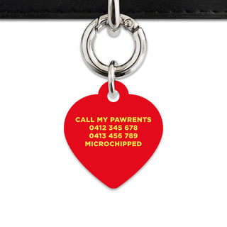 Bailey And Bone Pet Tag Flames Pet Tag