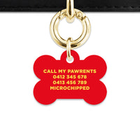 Bailey And Bone Pet Tag Flames Pet Tag