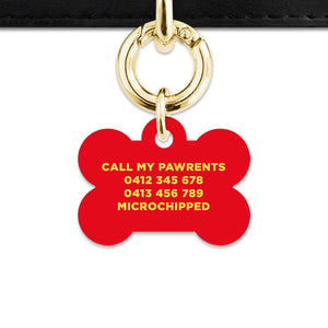 Bailey And Bone Pet Tag Flames Pet Tag