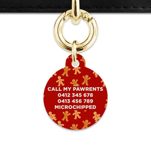 Bailey And Bone Pet Tag Gingerbread People Pet Tag