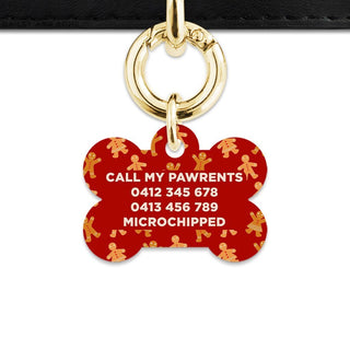 Bailey And Bone Pet Tag Gingerbread People Pet Tag
