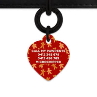 Bailey And Bone Pet Tag Gingerbread People Pet Tag