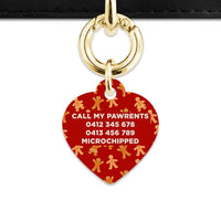 Bailey And Bone Pet Tag Gingerbread People Pet Tag