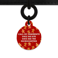 Bailey And Bone Pet Tag Gingerbread People Pet Tag
