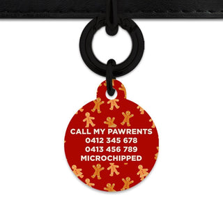 Bailey And Bone Pet Tag Gingerbread People Pet Tag