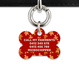 Bailey And Bone Pet Tag Gingerbread People Pet Tag