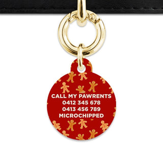 Bailey And Bone Pet Tag Gingerbread People Pet Tag