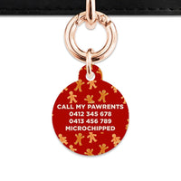 Bailey And Bone Pet Tag Gingerbread People Pet Tag