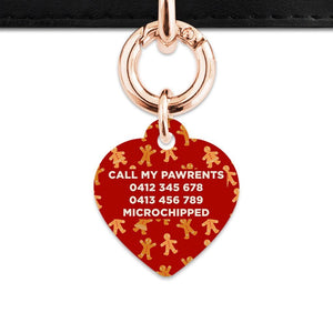 Bailey And Bone Pet Tag Gingerbread People Pet Tag
