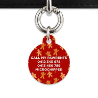 Bailey And Bone Pet Tag Gingerbread People Pet Tag