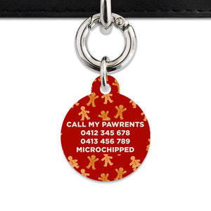 Bailey And Bone Pet Tag Gingerbread People Pet Tag