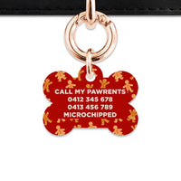 Bailey And Bone Pet Tag Gingerbread People Pet Tag