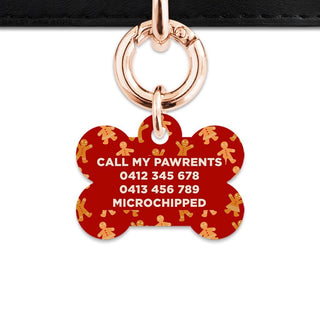 Bailey And Bone Pet Tag Gingerbread People Pet Tag