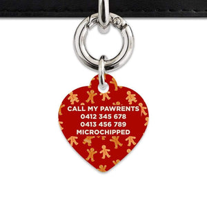 Bailey And Bone Pet Tag Gingerbread People Pet Tag