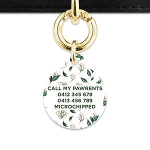 Bailey And Bone Pet Tag Green And White Magnolia Pet Tag