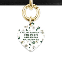 Bailey And Bone Pet Tag Green And White Magnolia Pet Tag