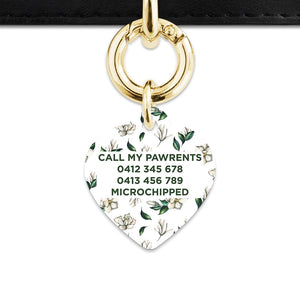 Bailey And Bone Pet Tag Green And White Magnolia Pet Tag