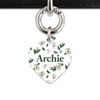 Bailey And Bone Pet Tag Green And White Magnolia Pet Tag