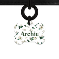 Bailey And Bone Pet Tag Green And White Magnolia Pet Tag