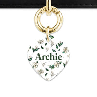 Bailey And Bone Pet Tag Green And White Magnolia Pet Tag