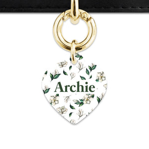 Bailey And Bone Pet Tag Green And White Magnolia Pet Tag