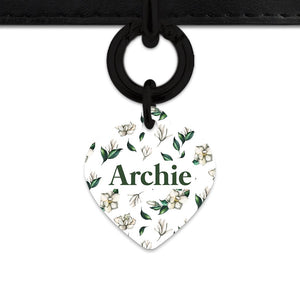 Bailey And Bone Pet Tag Green And White Magnolia Pet Tag