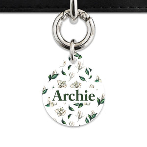 Bailey And Bone Pet Tag Green And White Magnolia Pet Tag