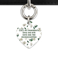Bailey And Bone Pet Tag Green And White Magnolia Pet Tag