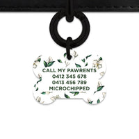 Bailey And Bone Pet Tag Green And White Magnolia Pet Tag