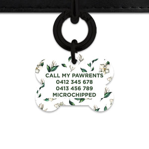 Bailey And Bone Pet Tag Green And White Magnolia Pet Tag