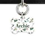 Bailey And Bone Pet Tag Green And White Magnolia Pet Tag
