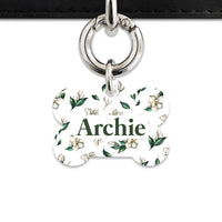 Bailey And Bone Pet Tag Green And White Magnolia Pet Tag