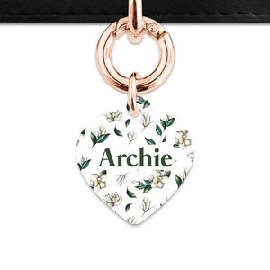 Bailey And Bone Pet Tag Green And White Magnolia Pet Tag