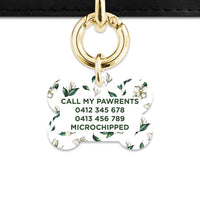 Bailey And Bone Pet Tag Green And White Magnolia Pet Tag