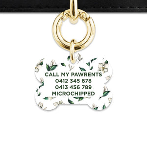 Bailey And Bone Pet Tag Green And White Magnolia Pet Tag