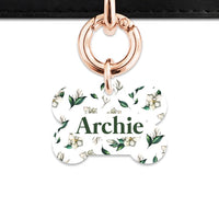 Bailey And Bone Pet Tag Green And White Magnolia Pet Tag