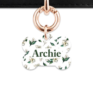 Bailey And Bone Pet Tag Green And White Magnolia Pet Tag