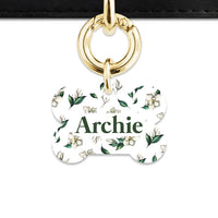 Bailey And Bone Pet Tag Green And White Magnolia Pet Tag