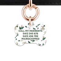 Bailey And Bone Pet Tag Green And White Magnolia Pet Tag