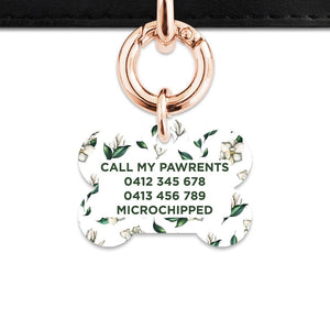 Bailey And Bone Pet Tag Green And White Magnolia Pet Tag