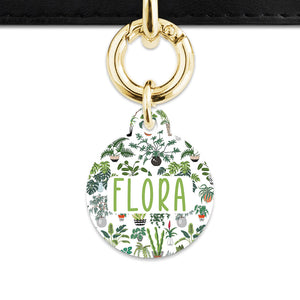 Bailey And Bone Pet Tag Green Plants Pet Tag