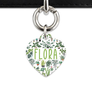 Bailey And Bone Pet Tag Green Plants Pet Tag