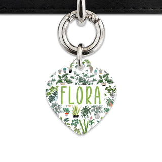 Bailey And Bone Pet Tag Green Plants Pet Tag