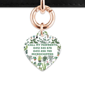Bailey And Bone Pet Tag Green Plants Pet Tag