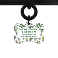 Bailey And Bone Pet Tag Green Plants Pet Tag