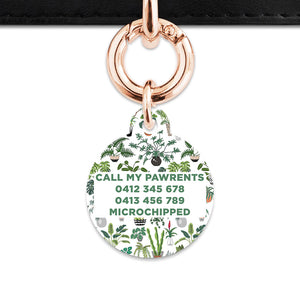 Bailey And Bone Pet Tag Green Plants Pet Tag