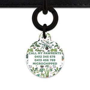 Bailey And Bone Pet Tag Green Plants Pet Tag