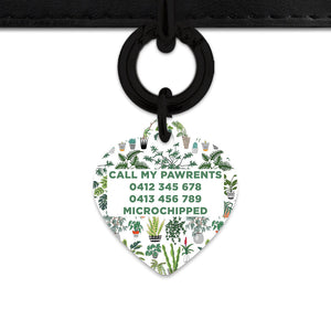 Bailey And Bone Pet Tag Green Plants Pet Tag